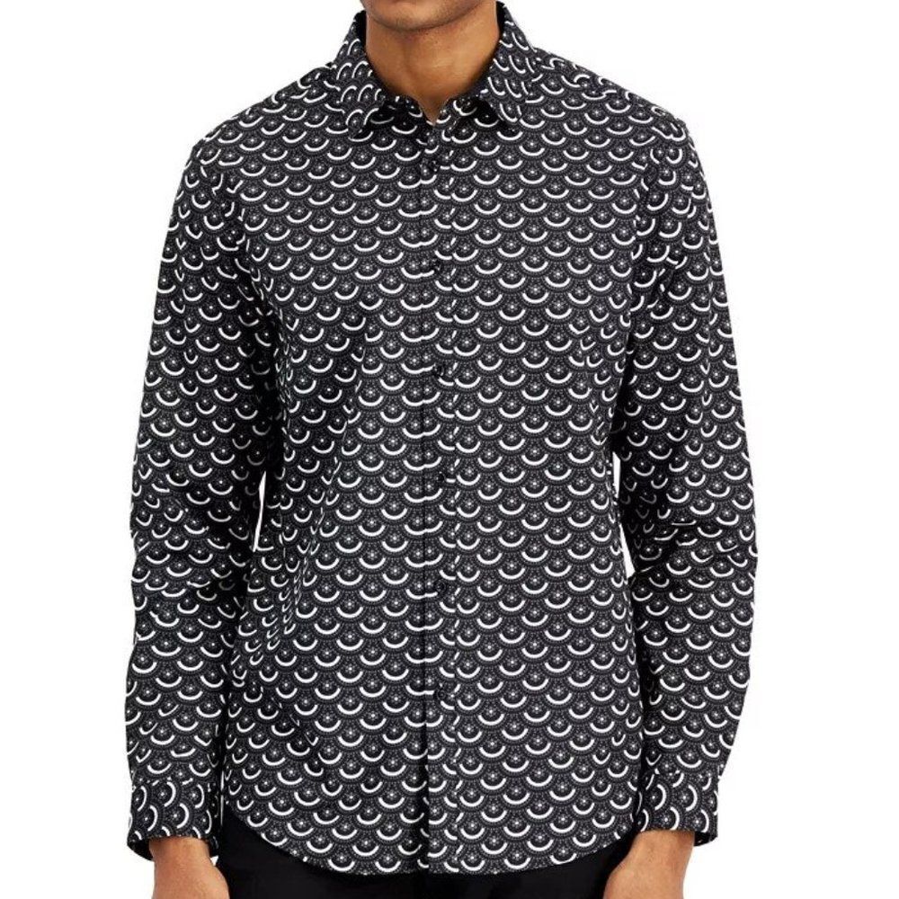 INC International Concepts Men's Geometric-Print Shirt